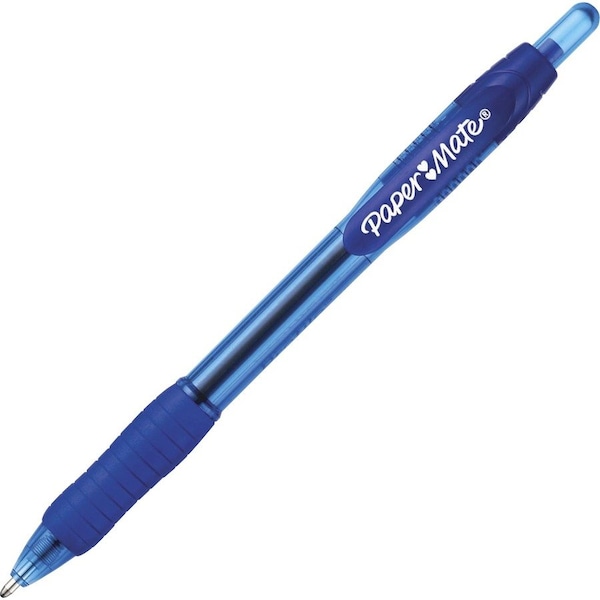 Ballpoint Pen, 1.4mm Point, 3/10"Wx3/10"Lx5-3/4"H, 36/BX, BE PK